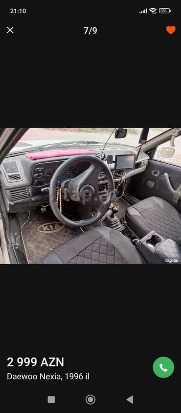 masin pribor isiqlari: Daewoo Nexia: 1.5 l | 1996 il Sedan — 7