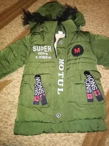 детская зимняя парка: Uşaq üçün qışlıq parka - Rəng: zeytun-yaşıl Uşaq gödəkçəsi Şəki — 9