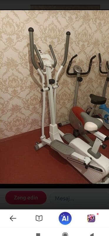 terlemek ucun idman geyimi: Elliptik trenajor – “Sports” model - Rəng: ağ-gri - Kardio və ümumi — 1