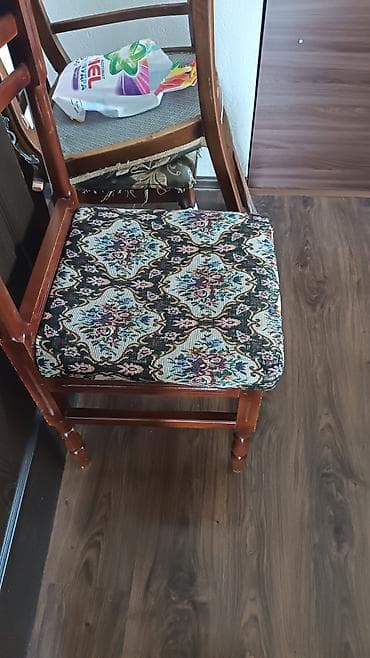 stol ev ucun: Klassik üslubda mebel dəsti - Divan: Taxta oyma detallar — 5