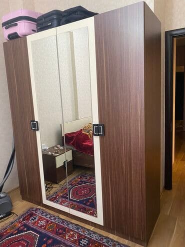 yataq dəstləri və qiymətləri: Yataq dəsti, yataq, dolab (216x180x62), 2 ədəd tumboçka (45x45x48 — 4