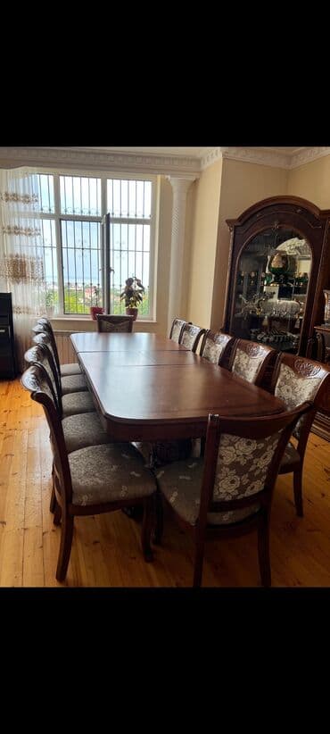 гостинные столы и стулья: Masa və oturacaqlar, Komod — 3