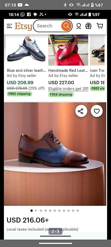 deri ayaqqabilar: Creations Of London brendidir. 400 azne getizdirmişem İtalyadan. 2 — 1