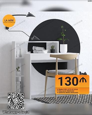 Modern iş masası – La Mini (Laconic & Minimalism) - Ölçülər