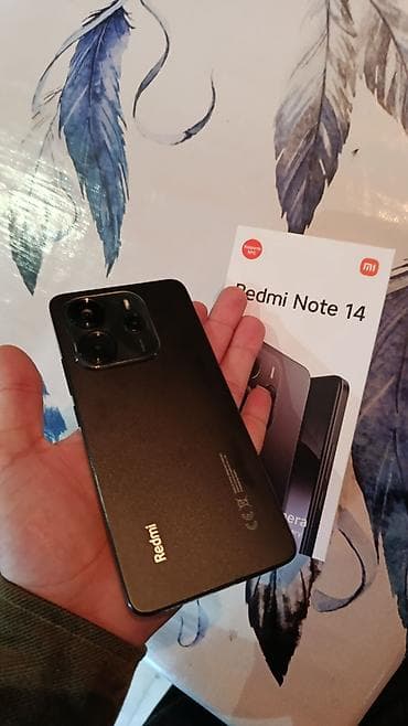 telefon fan: Redmi Note 14, 256 GB, rəng - Qara — 1
