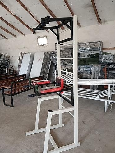ovçular evi: Çoxfunksiyalı güc stansiyası – turnik, dip və press üçün komplekt — 2