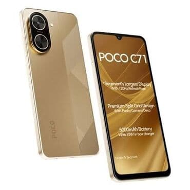 super zeng telefon ucun: Poco C71, rəng - Qızılı, Sensor — 1