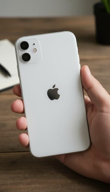 iphone 6qiymeti: IPhone 11, 64 GB, Ağ, Barmaq izi, Face ID — 2