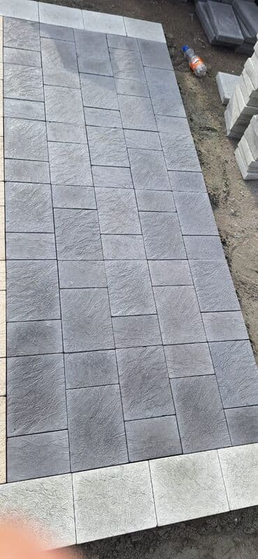 duz corek: Tamet döşəmə xidməti – dekorativ beton/daş təməli ilə həyət və giriş — 13