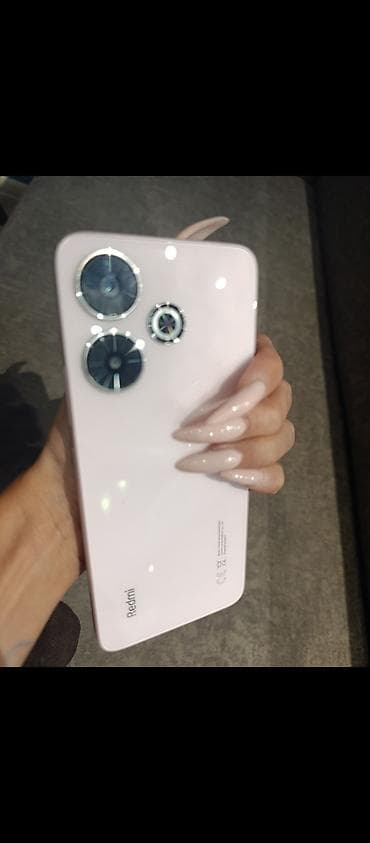 telfon: Redmi 13, 256 ГБ, цвет - Розовый, Сенсорный, Отпечаток пальца, Две SIM карты — 1