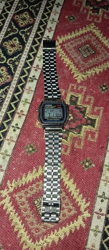 Сумки: Наручные часы, Casio, цвет - Серебристый — 1