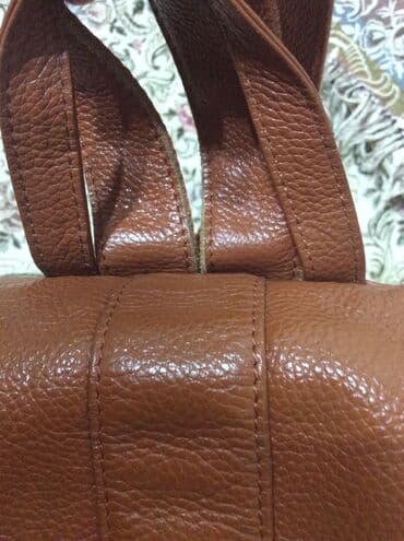 спортивки россия в бишкеке: Стильный рюкзак из натуральной кожи, цвет рыжий, в отличном состоянии — 9
