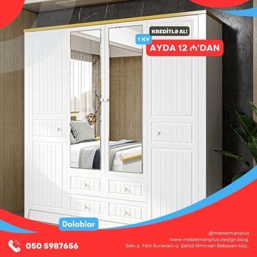 metbex şkafı: Modern dolablar KREDİTLƏ Dolabları indi kreditlə əldə, edə — 4