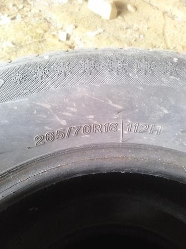 tekər: 4 ədəd avtomobil şini Ölçü: 265/70 R16 Yük/sürət indeksi: 112H — 4