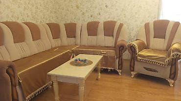 купить мебель бу: Угловой диван, Б/у, Нераскладной, Без подьемного механизма, Ткань, Нет доставки — 2