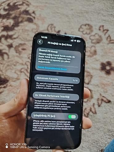 16 pro max kabro: IPhone 13 Pro Max, 256 GB, Gümüşü, Face ID — 3