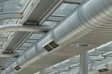 HVAC kanalları sistemi müxtəlif binalar üçün havalandırma və