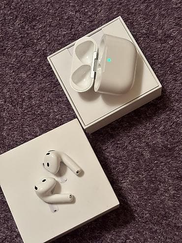 airpods tap az: İşlənmiş Simsiz (Bluetooth) Qulaqcıqlar, Apple, rəng - Ağ — 9