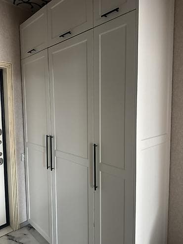 dolab skaf: Ağ rəngli, modul tipli dəhliz/qarderob şkafı - Dizayn: Minimalist — 1