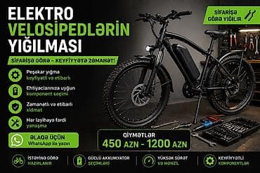 velo: Təmir, Elektrik velosipedlər, Zəmanətlə — 1