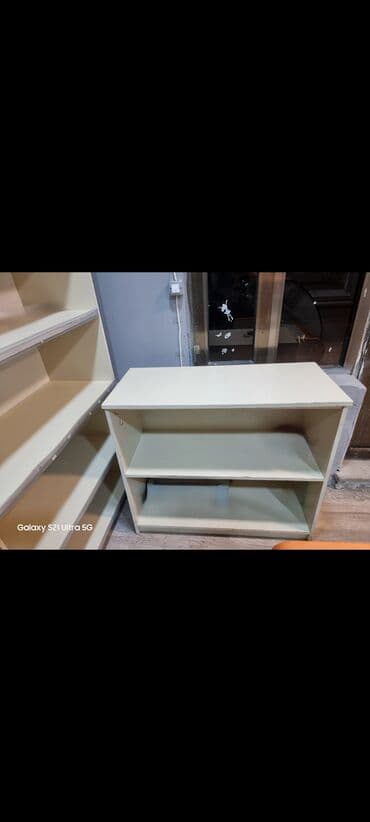 Soyuducu avadanlığı: Mağaza üçün divar rəf sistemi - Material: ağ/krem rəngli laminat — 3