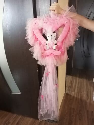 qapi ucun bezekler: Körpə qızı dogumevindən çıxarmaq üçün bəzək. Qapının üstünə asmaq vəya — 1