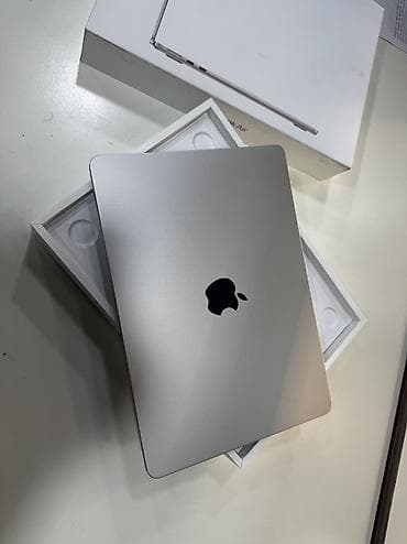 apple macbook: Macbook Air 13.6 Starlight M4 16/256 100% pil 90 devir sayi (cycle) — 2