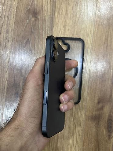 gence univermaq telefon: IPhone 16, 128 GB, Qara, Zəmanət, Simsiz şarj, Face ID — 4