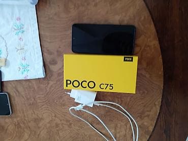 Poco C75, 128 ГБ, цвет - Черный, Сенсорный