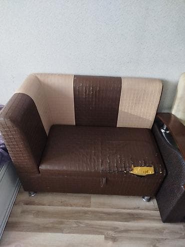 Все для дома и сада: Раскладной диван, Б/у, Раскладной, С подъемным механизмом, Кожа — 2