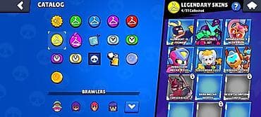 Brawl Stars hesabı – geniş skin və irəliləyiş kolleksiyası Hesab