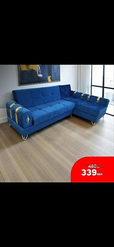saloglu divan: Müasir künc divan və qonaq dəsti modelləri - Künc divan, ölçü: 240 sm — 6