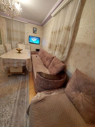 ağ stul: Qonaq otağı mebel dəsti - Künc divan: L formalı, yumşaq parça üzlü — 1