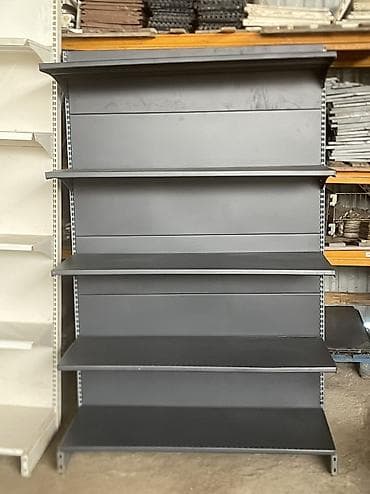 витрин: Metalkarkaslı mağaza rəf sistemi - Uzun modul konstruksiya: bir neçə — 2