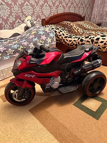 детский мотоцикл каталка: Uşaq üçün motosiklet elektrikli 3teker - Rəng: qırmızı-qara Razilasma — 2