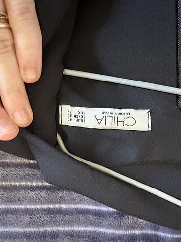 converse canta: Qadın geyimi – “WHITE” markalı qara don - Model: WHITE ELBISE 5152 — 8