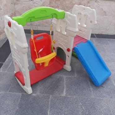 детская водная горка: 6 aydan 5 yaşa qədər uşaqlar üçün istifadəli sürüşkən dəsti. 3 in 1 — 2