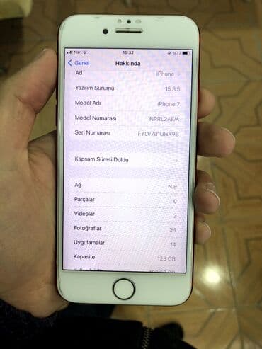 iphone adaptırı: IPhone 7, 128 GB, Qırmızı, Barmaq izi — 3
