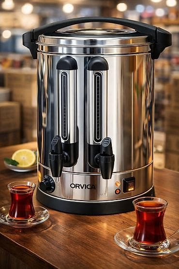 Samovar 2 lülekli samovar 30 lt hecmde nerj materialdan