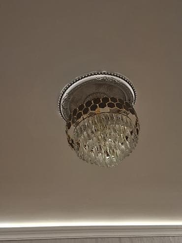 işlənmiş lustur: Çılçıraq, 10 və daha çox lampa, Xrustal — 1