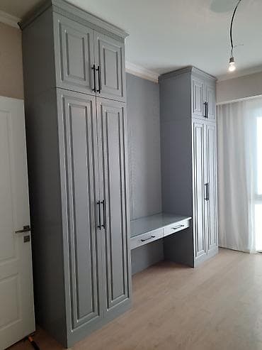 nej cen: Klassik üslubda qurulmuş modul mebel dəsti - Rəng: açıq boz (mat — 1