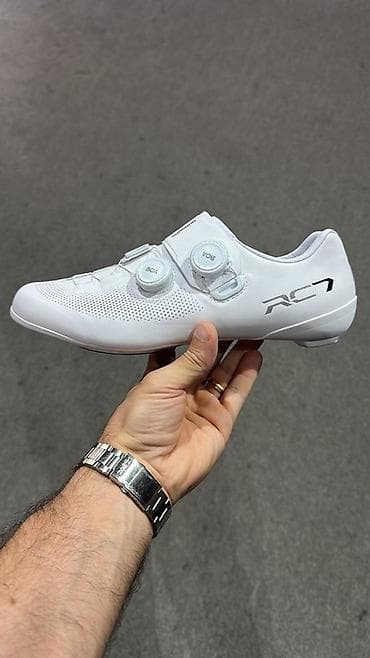 Şosse velosiped ayaqqabısı – Shimano RC7 (SH-RC703), ağ rəng - Yüngül — 2