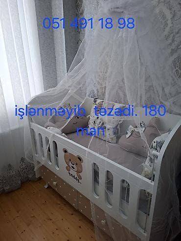 Oğlan və qız üçün, Dördbucaq, Beşik, Dəst ilə, Matras ilə, Yellənmə mexanizmsiz
