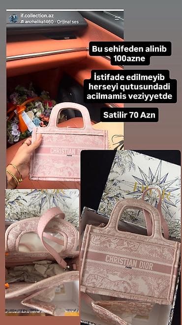 Christian Dior mini tote çanta – pastel çəhrayı rəng, “Toile de Jouy” lalafo.az -da Christian Dior mini tote çanta – pastel çəhrayı rəng, “Toile de Jouy”