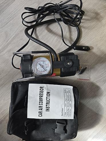 Avtomobil üçün portativ hava kompressoru Xüsusiyyətlər: - Qidalanma