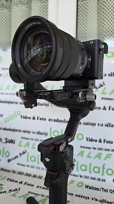 irşad honor x9a: DJI Ronin RS3 üzərində Sony A6400 və Sony 18-105 zum abiyektif lə Tam — 2