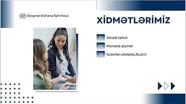 ev temiri qiymetleri: Xidmət: Peşəkar slaydların hazırlanması Dizayner: Elshana Rahimova — 2