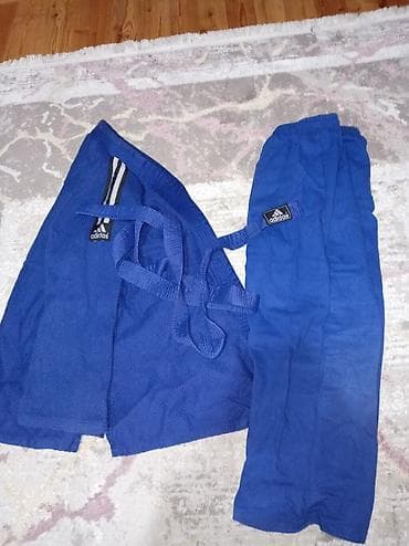 Adidas mavi rəngli döyüş növləri üçün geyim dəsti Orjinal kimano çox