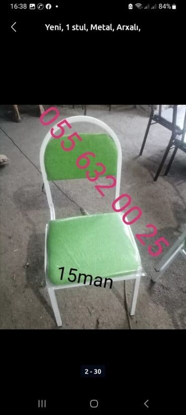 bağça üçün: Yeni, Sadə stul, Metal, Belarusiya — 2