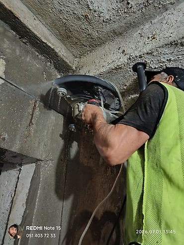 Beton kəsimi və deşmə xidməti - Dəqiq və səliqəli diamant kəsim